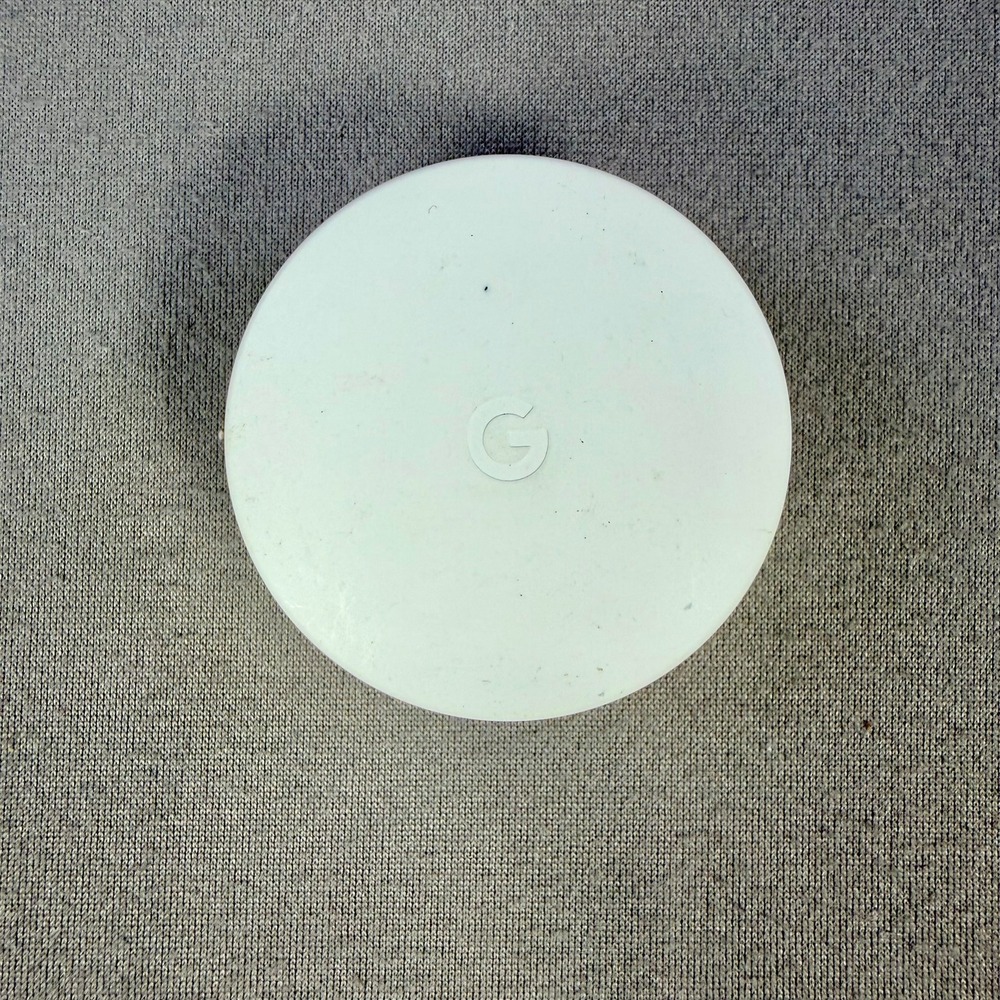 Google Nest Temperature Sensor Smart Home White Compact Wireless Climate Control